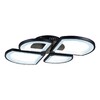 Миниатюра фото потолочная светодиодная люстра iledex river x024-4 bk | 220svet.ru