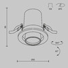 Миниатюра фото встраиваемый светодиодный светильник maytoni hidden dl045-01-10w4k-w | 220svet.ru