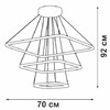 Миниатюра фото подвесная люстра vitaluce v04617-13/3s | 220svet.ru
