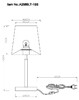 Миниатюра фото настольная лампа arte lamp rodos a2589lt-1ss | 220svet.ru