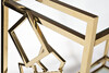 Миниатюра фото стол-тележка сервировочн garda decor gy-crt8164gold | 220svet.ru
