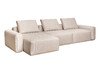 Миниатюра фото диван трехместный garda decor turin-tmn3-3s-koza3805-beg | 220svet.ru