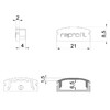 Миниатюра фото заглушка deko-light end cap f-au-01-15 set 2 pcs 978532 | 220svet.ru
