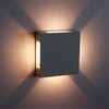 Миниатюра фото уличный настенный светодиодный светильник arte lamp algol a1445al-4bk | 220svet.ru