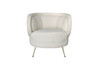 Миниатюра фото кресло ткань букле белое garda decor zw-852 wh | 220svet.ru