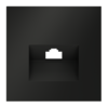 Миниатюра фото накладка для розетки компьютерной rj45 кат.6 voltum s70 vls001308 (черный матовый) | 220svet.ru