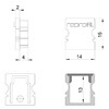 Миниатюра фото заглушка deko-light end cap p-au-02-08 set 2 pcs 978041 | 220svet.ru