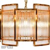 Миниатюра фото подвесная люстра ilamp md0276-6a gold+clear | 220svet.ru