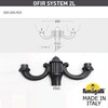 Миниатюра фото парковый фонарь fumagalli nebo ofir/cefa 2l  u23.202.r20.axe27 | 220svet.ru