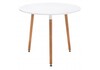 Миниатюра фото стол деревянный lorini 60 white / wood | 220svet.ru