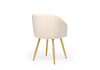 Миниатюра фото стул на металлокаркасе woodville монер бежевый (glory 03) / золотой 632629 | 220svet.ru