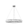 Миниатюра фото подвесной светодиодный светильник loft it crystal ring 10135/800 chrome | 220svet.ru
