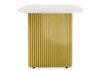 Миниатюра фото стол деревянный 180х90 woodville бавария b белая пленка шагрень / золото 620576 | 220svet.ru